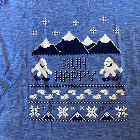 Brooks Tops Brooks Run Happy Long Sleeve Holiday Shirt Yeti Poshmark